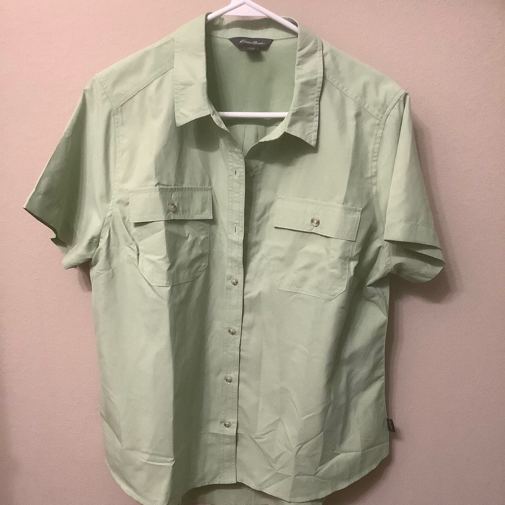Eddie Bauer short sleeve blouse large